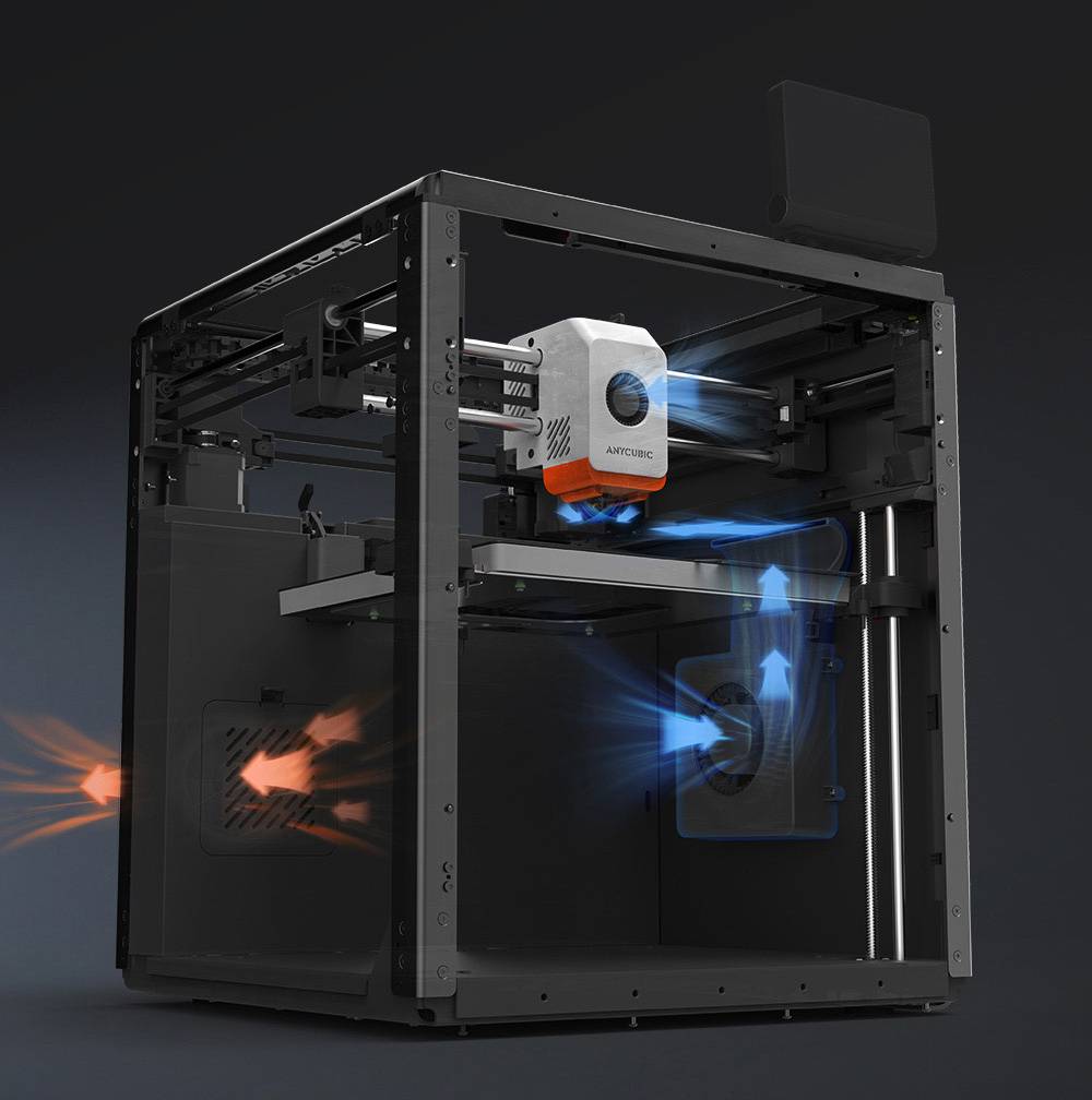 ANYCUBIC KOBRA S1 COMBO 3D Printer, Vibrant 8-Color Printing, 600mm/s Ultra-Fast Speed, Auto-leveling, 320°C Hotend, 44dB Ultra-Quiet, CoreXY Construction, 250*250*250mm