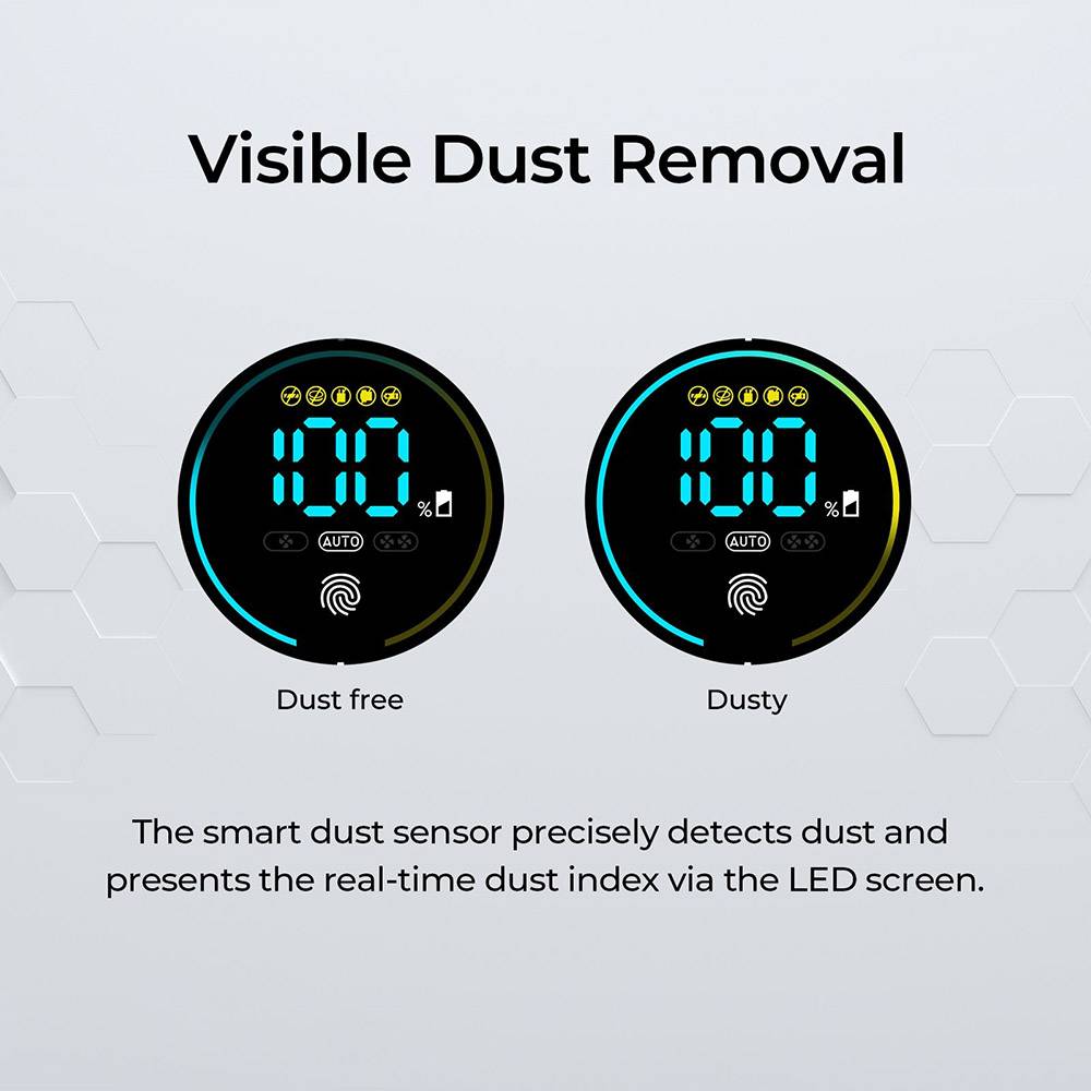 JIGOO C500 Cordless Vacuum Cleaner, 33KPa Suction, 500W Motor, Smart Dust Sensor, 1.2L Dust Cup, Up to 60 Mins Runtime, 2200mAh Removable Battery, LED Touch Screen, Rotatable Metal Tube