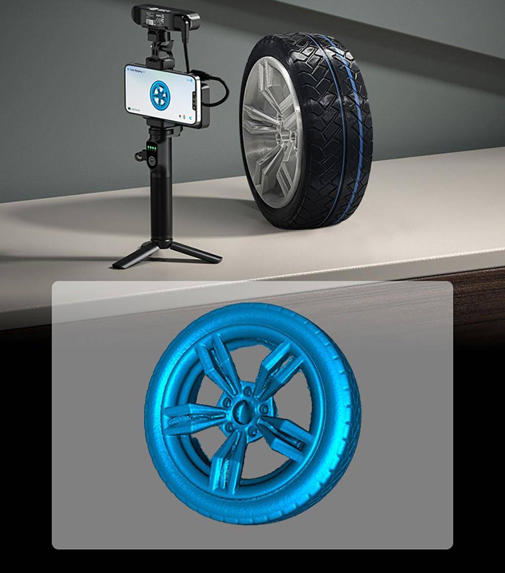 Creality CR-Scan Ferret Pro 3D Scanner, Up to 30 fps Scan Speed, 0.1mm Accuracy, 150-700mm Working Distance, 560*820mm Single Capture Range, 150x150mm Minimum Scanning, Wireless Connection