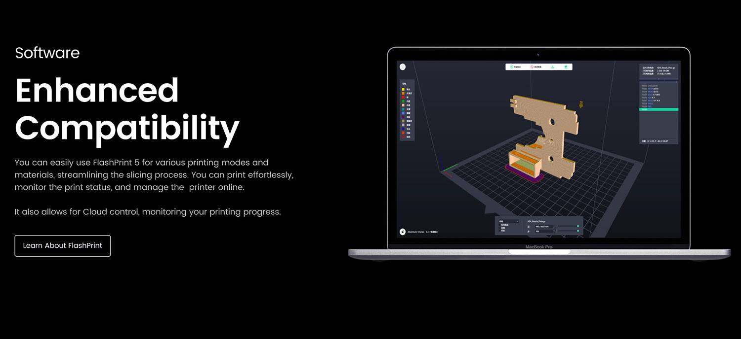 Flashforge Adventurer 5M Pro 3D Printer, Auto Leveling, 600mm/s Max Printing Speed, Remote Camera Monitoring, Filament Runout Reminder, Dual Air Filtration System, Automatic Shutdown, 50dB Silent Printing, WiFi Connection, 220x220x220mm