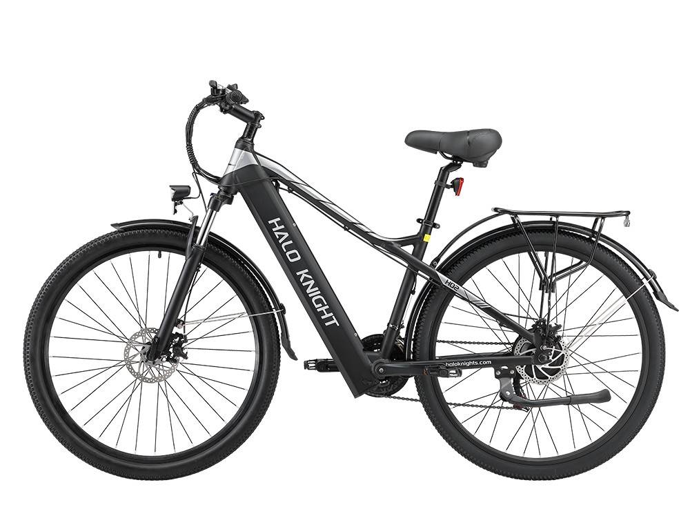 Halo Knight H02 Electric Bike, 750W Brushless Motor, 48V 16Ah Battery, 29*2.1-inch Tires, 50km/h Max Speed, 60km Max Range, Shimano 21 Speed, Mechanical Disc Brake - Black