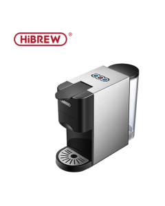 HiBREW H3A Coffee Machine 4in1 Multiple Capsule Espresso Dolce Milk&Nespresso&ESE Pod&Powder Coffee Maker Stainless Metal Outook H3
