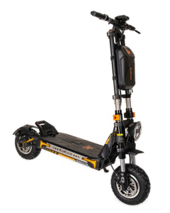 KuKirin G4 Max Off-road Electric Scooter, 2*1600W Brushless Motor, 12-inch Tires, 60V 35.2Ah Removable Battery, 95km Max Range, 86km/h Max Speed, Front & Rear Piston Oil Brake, IP54 Waterproof, 38-degree climb 8 Light system - Black