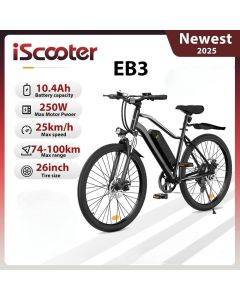 iScooter Electric Bike EB3 for Adult, E-bike Electric City Bike With 500W Motor, 36V 10.4AH Removable Lithium Battery