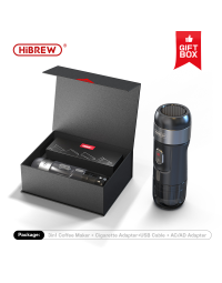 HiBREW H4A Portable Coffee Machine for Car & Home DC12V Expresso Coffee Maker Fit Nexpresso Dolce Pod Capsule Coffee Powder-H4A_BK