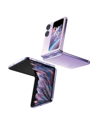 OPPO Find N2 Flip Dual-SIM 256GB ROM + 8GB RAM (GSM only | No CDMA) Factory Unlocked 5G Smartphone (Astral Black) - International Version-12+256G-ROM(Multi-voice, google play)-Purple-CN