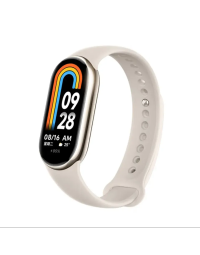 Global Version Xiaomi Mi Band 8 Smart Bracelet 1.62'' AMOLED Screen Blood Oxygen Heart Rate Monitor, Fitness Tracker-gold