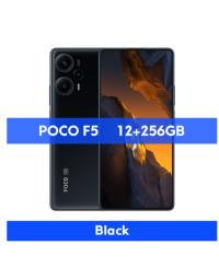 POCO F5 5G Global Version 12GB 256GB Snapdragon 7+ Gen 2 Octa-Core 120Hz Stream AMOLED DotDisplay 64MP Camera 67W NFC-12+256G-Black