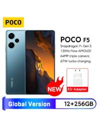 POCO F5 5G Global Version 12GB 256GB Snapdragon 7+ Gen 2 Octa Core 120Hz Flow AMOLED DotDisplay 64MP Camera 67W NFC