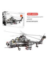 Wange 4005 military National Day parade carrier-based aircraft model assembly small particle building block toys wholesale