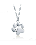 Sterling silver Necklace Cute Pet Imprint Necklace