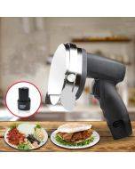 Electric Barbecue Slicing Machine Rechargeable Handheld Barbecue Slicing Knife CN Plug(Black)