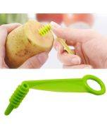 Kitchen Household Spiral Slicer Hand Cranked Slicing Roller Knife-1