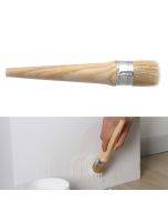 Round Head Long Handle Paintbrush Bristle Wood Handle Brush,