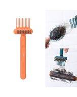 Comb Curling Iron Hollow Cleaning Brush, Specification: 17x5.5cm(Orange)