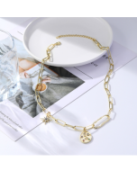 Eye Nine Pendant Female Necklace Simple Multi-Pendant Necklace