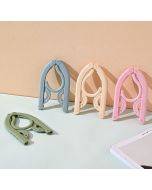4 Pcs Retractable Portable Travel Hanger Multifunctional Plastic Drying Rack Non-slip clothes Hangers Space Saving Foldable Hanger