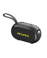 Awei KA1 Wireless bluetooth Speaker Mini Portable Speaker RGB Colorful Light TWS 1200mAh Support TF Card/U Disk/AUX/Radio Outdoors Wireless Speaker - Black