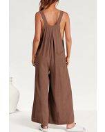 Plus Size Wide Leg Overalls Jumpsuit (Buy 2 Free Shipping)