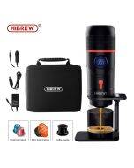 HiBREW H4 Tragbarer 3-in-1-Multifunktions-Elektro-Espressokocher für Fahrzeuge, Reisen, Zuhause, Büro, kompatibel mit Nespresso, Dolce Gusto, gemahlenem Kaffee
