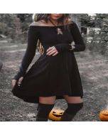 Women's Off Shoulder A-Line Dress