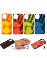 Heat sensitive phone case temperature discoloration anti-drop case