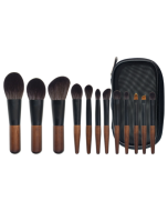 12-in-1 Mini Cosmetic Brush Short Handle Powder Brush Set Facial Makeup Tool