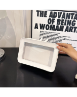 Transparent Large Capacity Cosmetic Storage Bag Portable Multifunctional Clutch