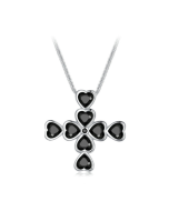 Sterling Silver S925 Platinum Plated Zircon Simple Light Luxury Necklace