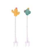 Cats Scratching Board Cartoon Shaker Spring Toys Teaser Cats Stick Pet Supplies, Color: Cacti