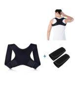 Invisible Humpback Adjustable Breathable Back Correction Strap, Style:Without Shoulder Strap