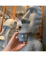 Easter Island Stone Man Apple Retro Airpods1/2 Bluetooth stereo silicone soft case