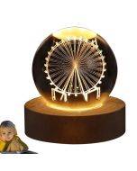 Glowing Crystal Ball Night Light with Multiple Scenes