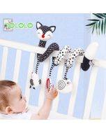 TOLOLO newborn black and white visual training bed hanging stroller pendant soothing baby plush