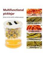 Pickle and Olives Jar Container with Strainer