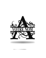 Personalized metal letter art