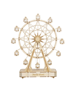 Robotime Rolife 232pcs Rotatable DIY 3D Ferris Wheel Wooden Model Building Block Kits Assembly Toy Gift for Children Adult TGN01