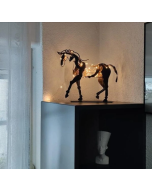 Handmade Adonis Metal Horse Sculpture