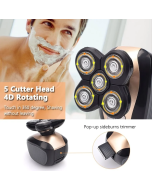 10 Word Rewrite: Versatile 4D Electric Shaver with 5 Functions in One
