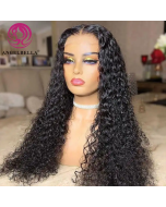 Frontal Wig Raw Human Hair Kinky Curly Glueless Full Hd Lace Wig