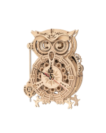 Robotime Rokr 161pcs Creative DIY 3D Owl Clock Wooden Model Building Block Kits Assembly Toy Gift for Children Adult LK503
