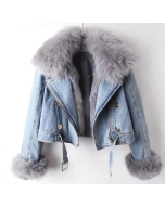 L'ATERIBÉLLE EDGY DENIM JACKET