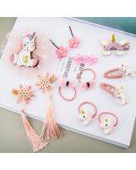 Little Girl Hair Accessories Set Gift Box Children Hairpin Combination Girl Jewelry Headdress Birthday Gift