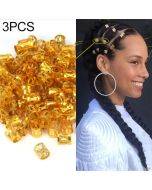 3 PCS Dreadlocks Aluminum Rice Beads Hair Accessories