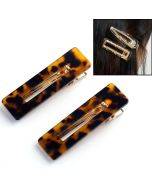 2 PCS/Set Sequin Leopard Rectangle Barrette Styling Accessories for Girls