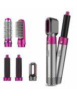 5 In 1 Hot Air Comb Automatic Curling Iron Square Model Hair Styling Comb Curling And Straightening, Plug: AU Plug