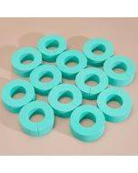 C-Shape Portable Hair Curler Beauty Fluffy No Heat No Harm Hair Sleeping Hair Roller(Cyan)