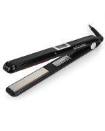 RUCHA Ultrasonic Infrared Hair Care Iron Straightener with Adjustable Upgraded LCD Display, Plug standard:EU(Black)