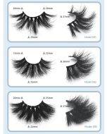 Spot wholesale a pair of 25mm mink hair false eyelashes European and American thick style E series 3d mink hair false eyelashes