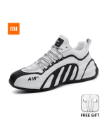 Xiaomi Youpin Men Leather Casual Shoes Sneakers Trendy New Breathable Non-slip Leisure Footwear Vulcanized Shoes Male Sneakers